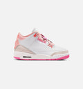 Air Jordan 3 Retro Spring Flowers Grade School Sneakers - Pearl Pink/Hyper Orange