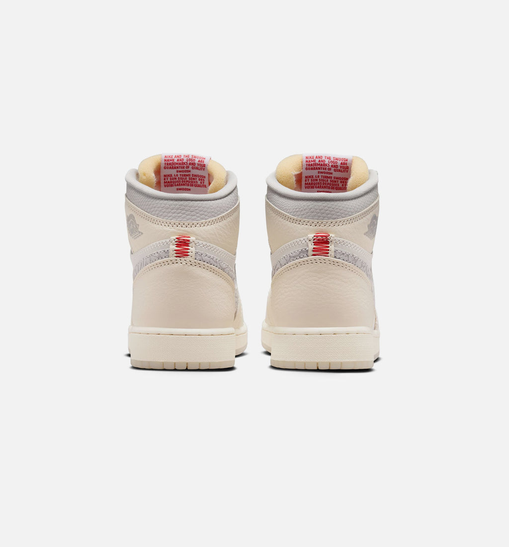 Air Jordan 1 Retro High OG Sail Grade School Sneakers - Sail/University Red
