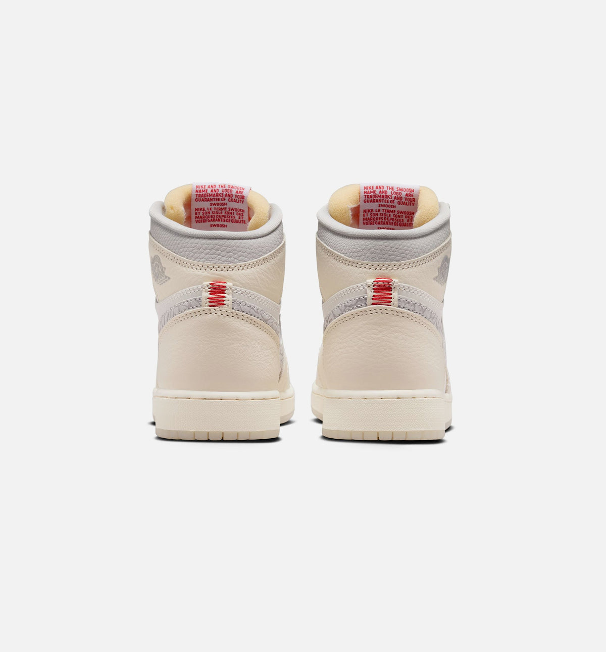 Air Jordan 1 Retro High OG Sail Grade School Sneakers - Sail/University Red
