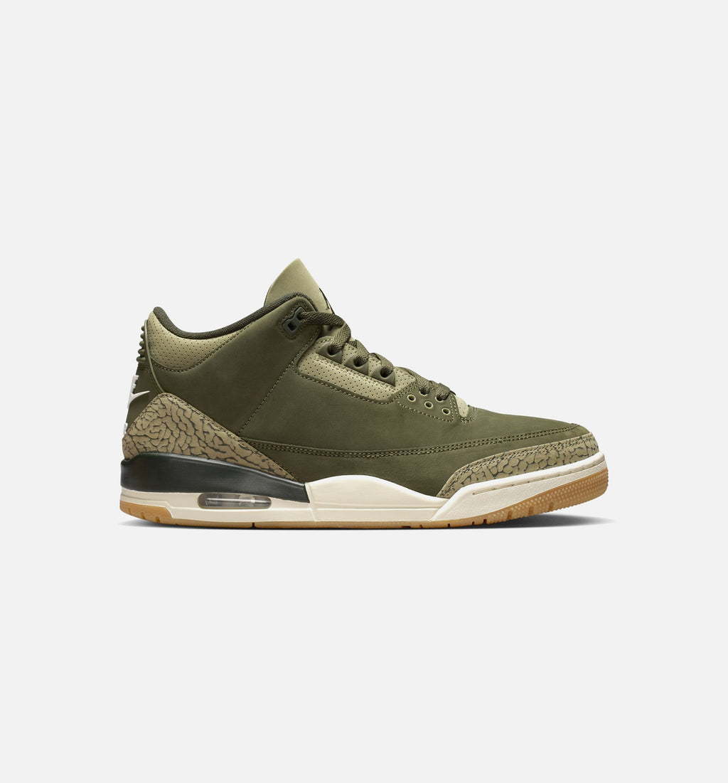 Air Jordan 3 Retro Medium Olive Men's Sneakers - Medium Olive/Sequoia/Sail