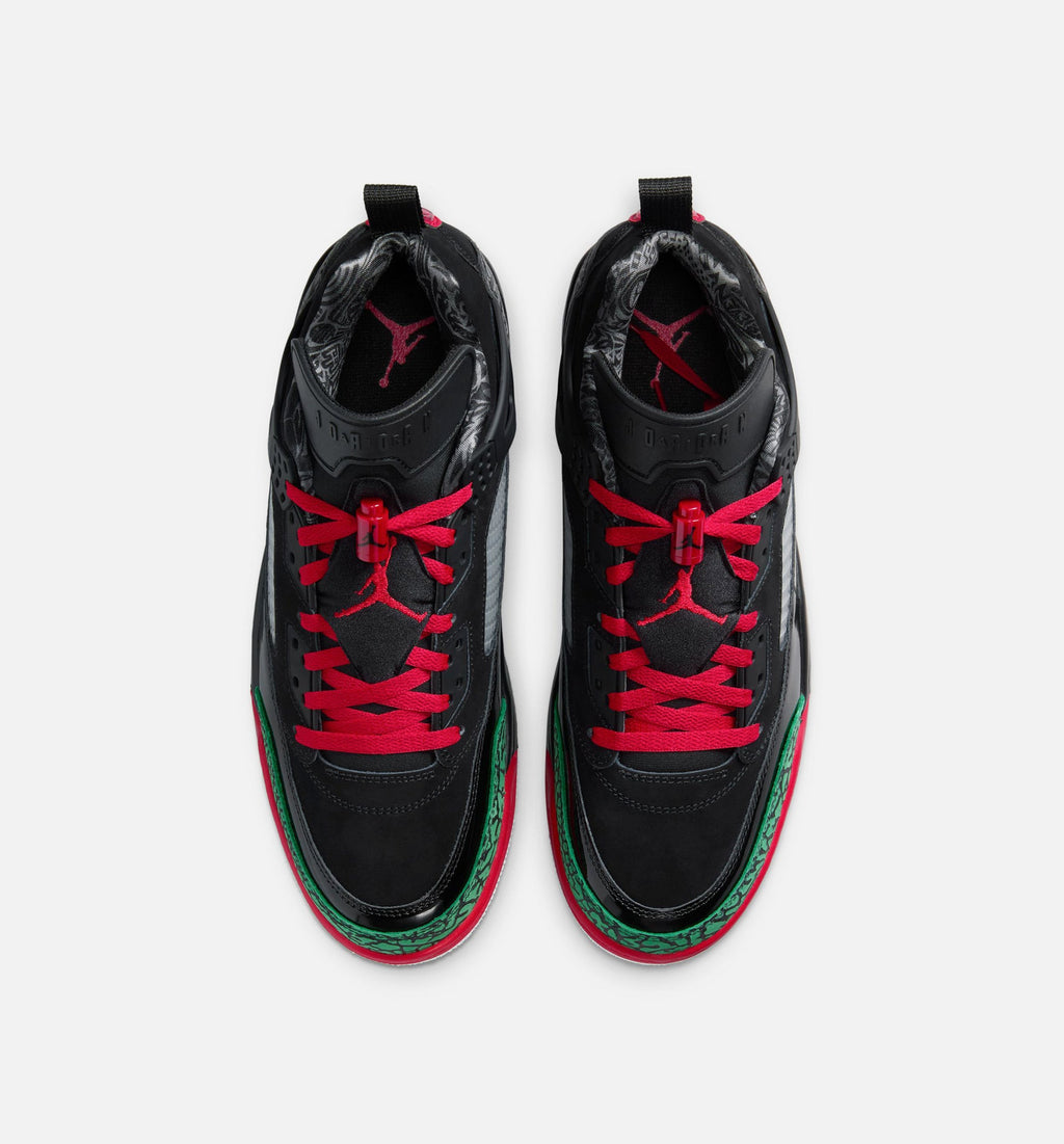 Spizike Low Men's Lifestyle Sneakers - Black / Classic Green / White / Varsity Red