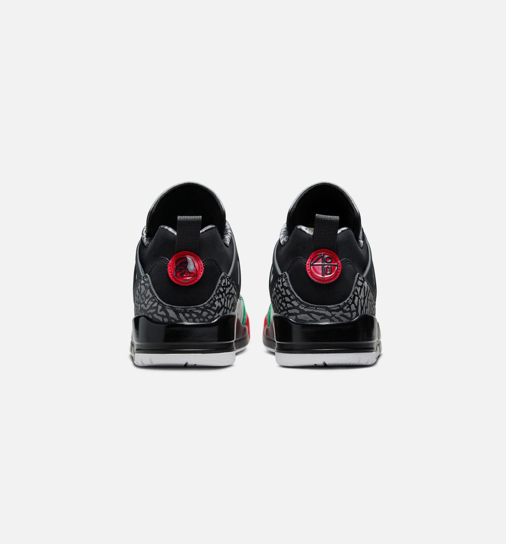 Spizike Low Men's Lifestyle Sneakers - Black / Classic Green / White / Varsity Red