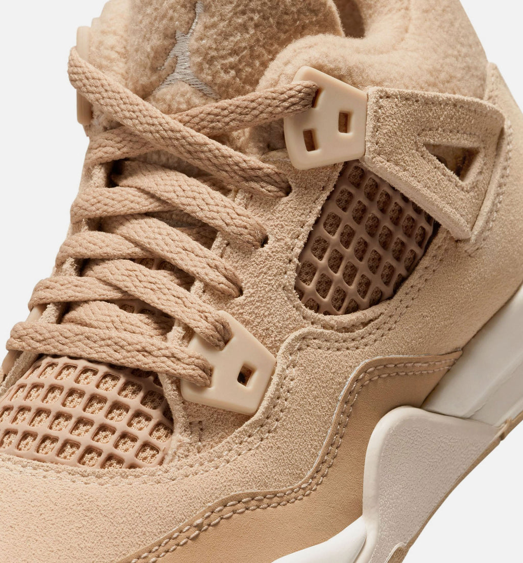 Air Jordan 4 Retro Cozy Girl Women's Sneakers - Hemp/Light Orewood Brown