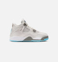 Air Jordan 4 Retro Blue Chill Preschool Sneakers - Photon Dust/Blue Chill/White