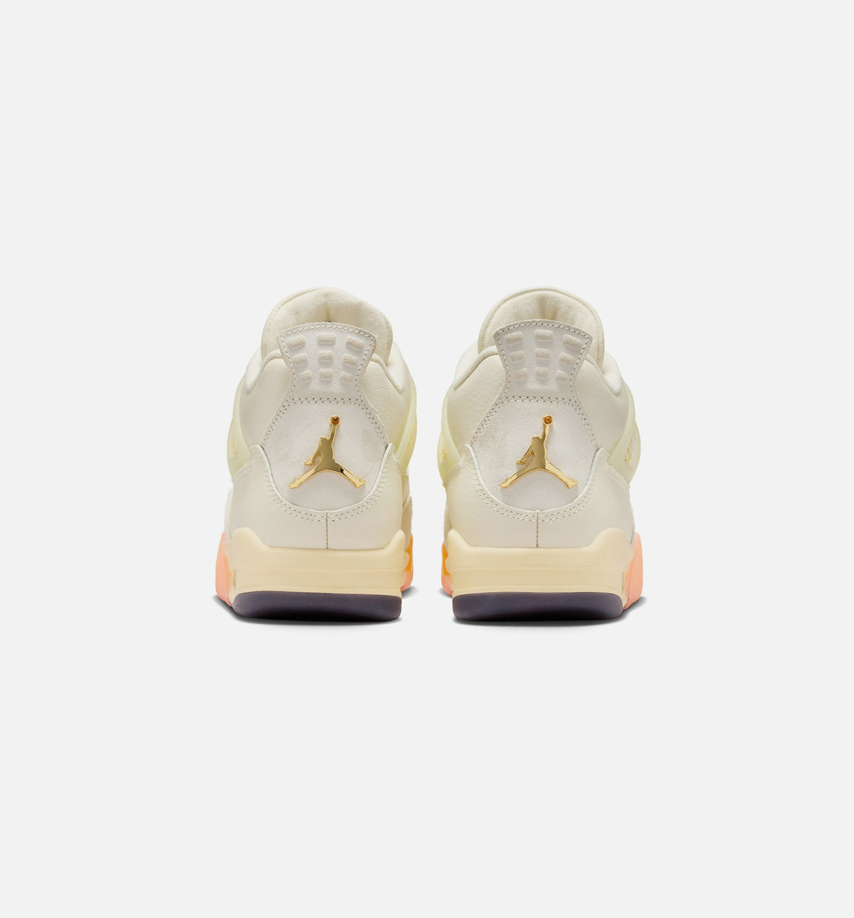 Air Jordan 4 Retro Birds of Paradise Women's Sneakers - Coconut Milk/Bright Mango