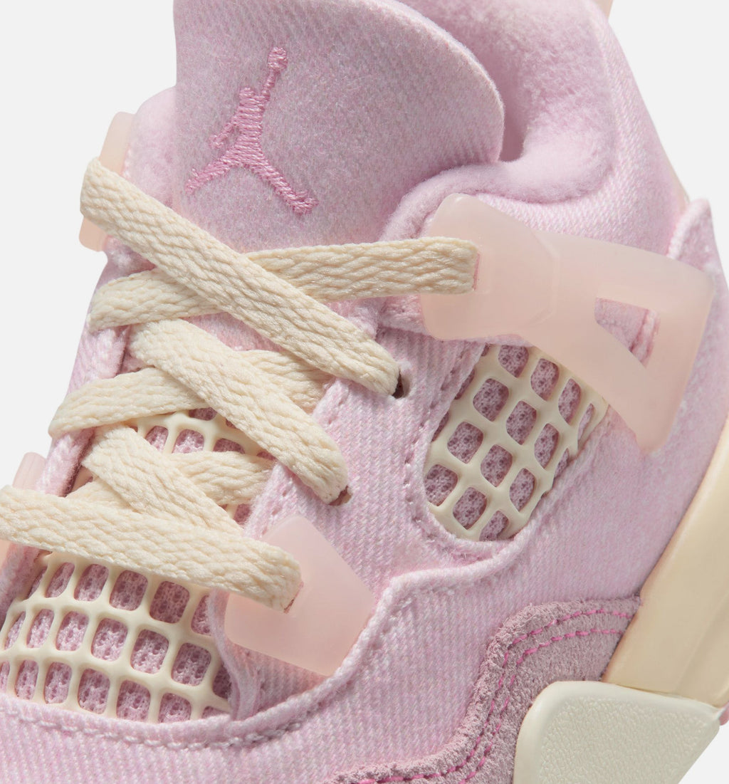 Air Jordan 4 Retro Pink Pearl And Iced Carmine Infant & Toddler Sneakers