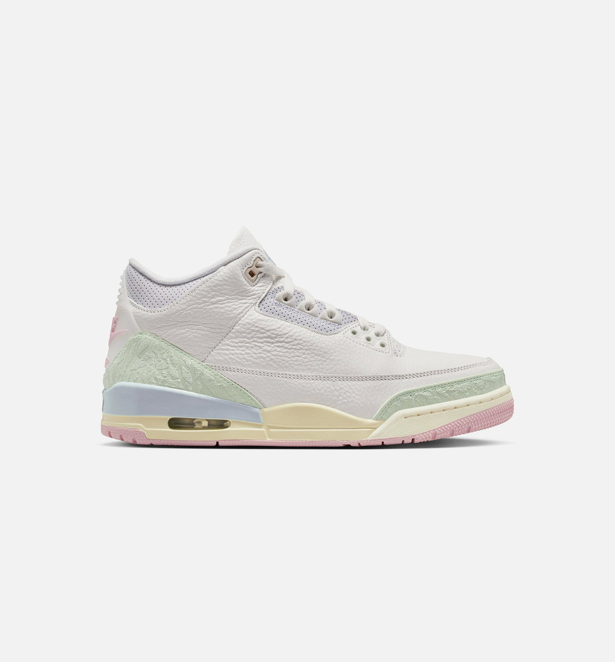 Air Jordan 3 Retro Sail And Jade Aura Men's Sneakers - Sail/Jade Aura/Iced Carmine