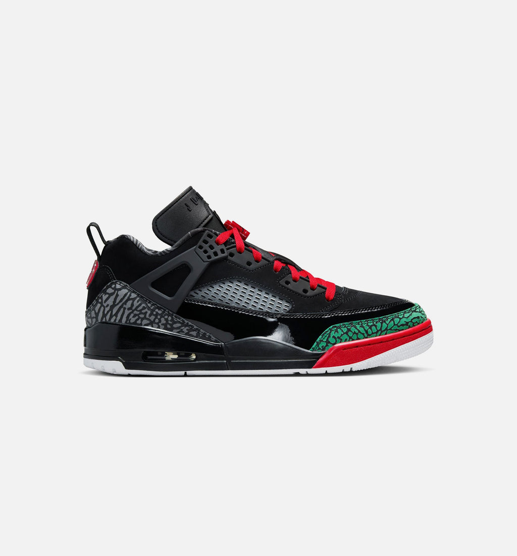 Spizike Low Men's Lifestyle Sneakers - Black / Classic Green / White / Varsity Red