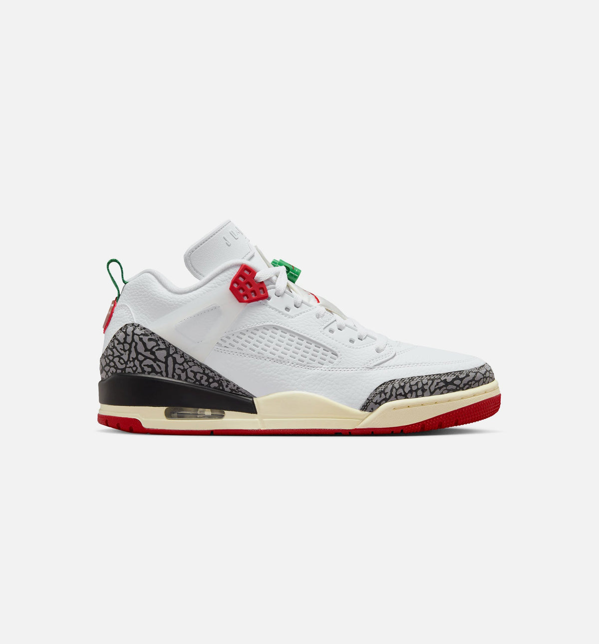 Spizike Low Men's Lifestyle Sneakers - White / Black / Sail / Varsity Red