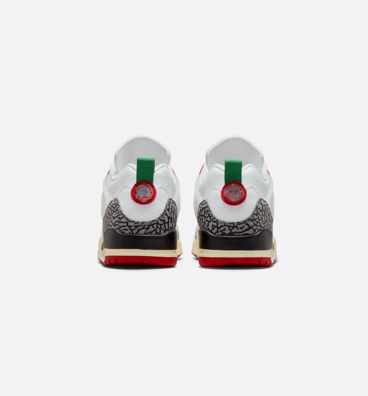 Spizike Low Men's Lifestyle Sneakers - White / Black / Sail / Varsity Red