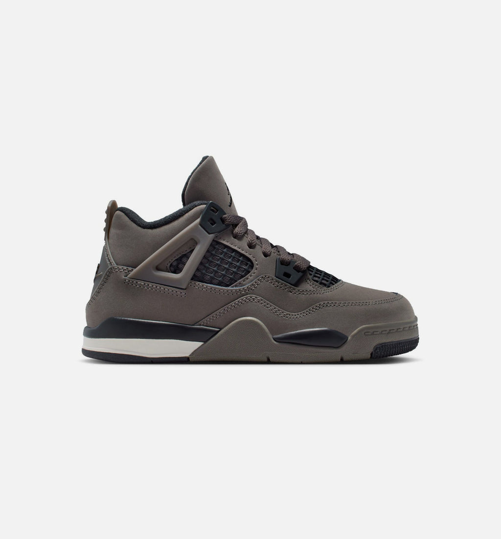 Air Jordan 4 Retro Cave Stone And Black Preschool Sneakers - Cave Stone/Black/Moon Particle