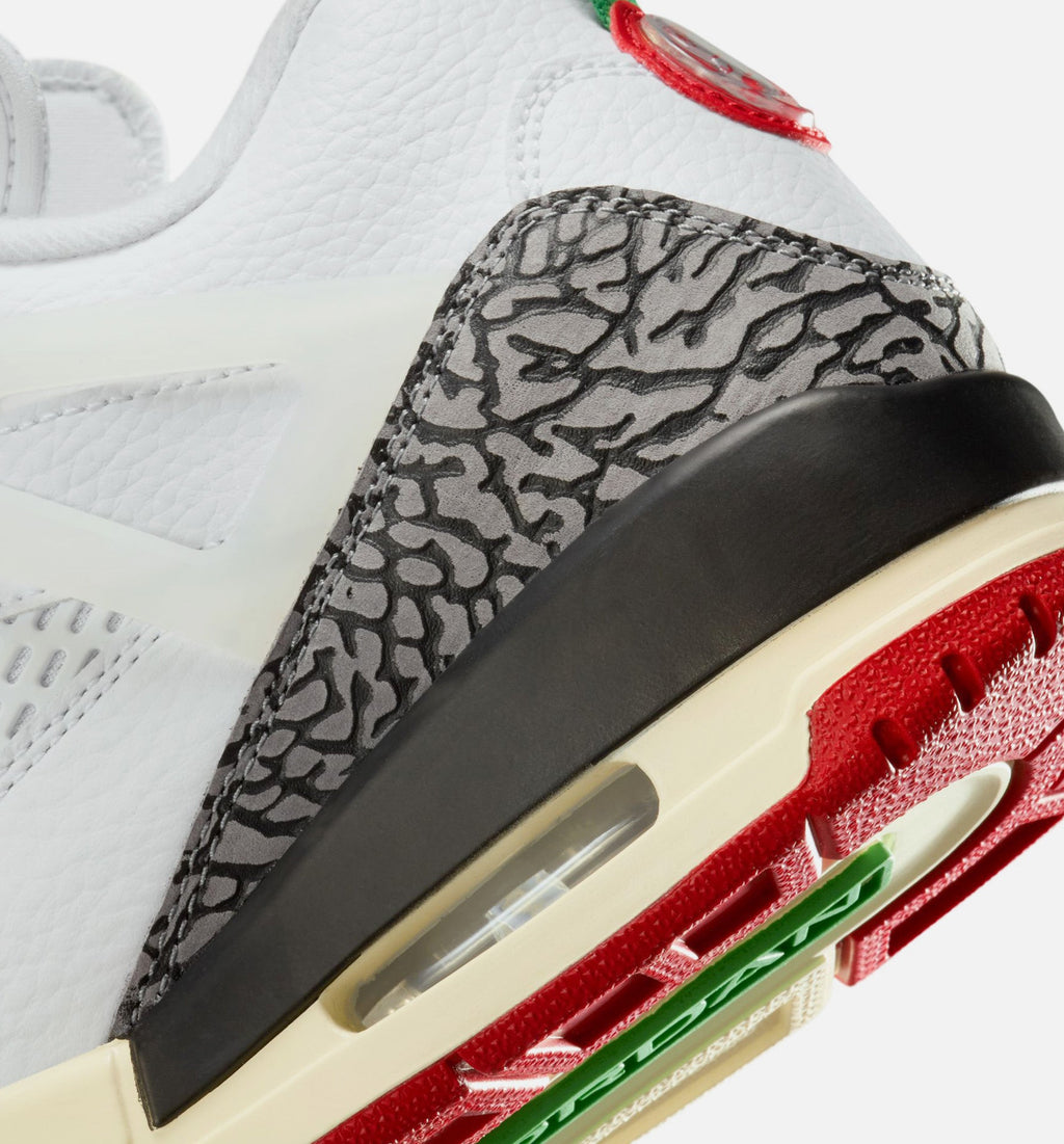 Spizike Low Men's Lifestyle Sneakers - White / Black / Sail / Varsity Red