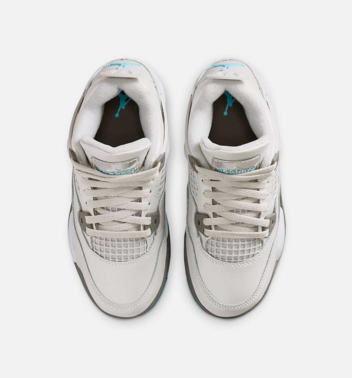 Air Jordan 4 Retro Blue Chill Preschool Sneakers - Photon Dust/Blue Chill/White