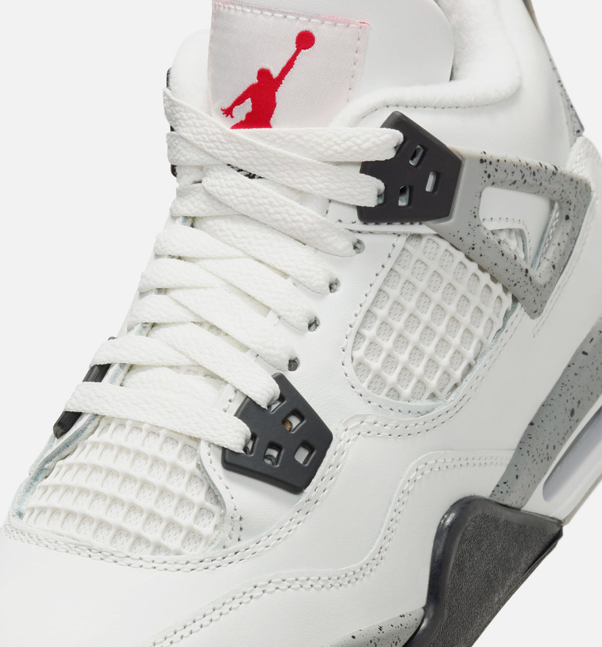 Air Jordan 4 Retro White Cement Grade School Sneakers