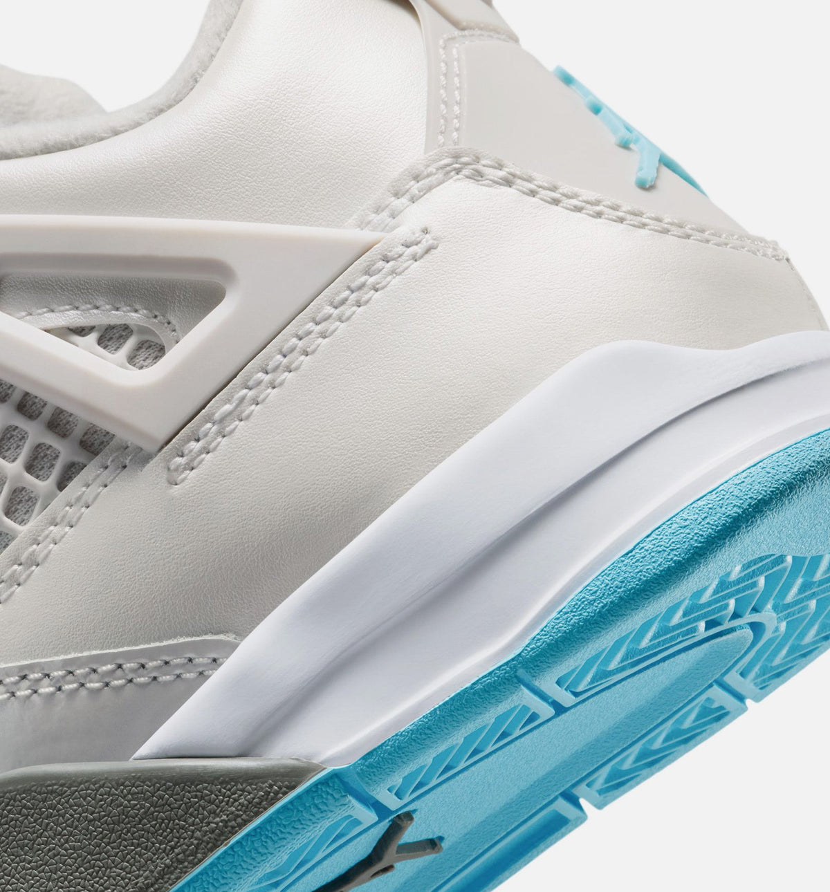 Air Jordan 4 Retro Blue Chill Preschool Sneakers - Photon Dust/Blue Chill/White