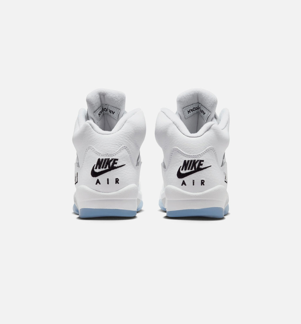 Air Jordan 5 Retro OG White Metallic Grade School Sneakers