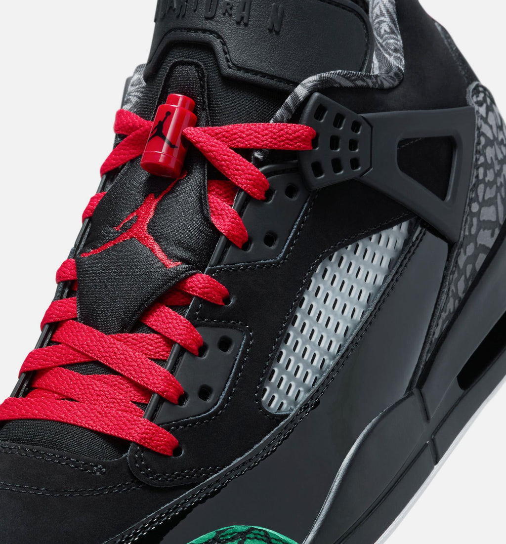 Spizike Low Men's Lifestyle Sneakers - Black / Classic Green / White / Varsity Red