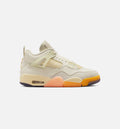 Air Jordan 4 Retro Birds of Paradise Women's Sneakers - Coconut Milk/Bright Mango