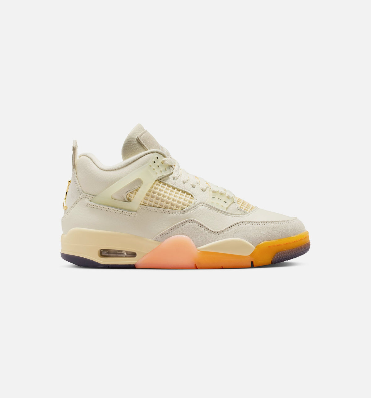 Air Jordan 4 Retro Birds of Paradise Women's Sneakers - Coconut Milk/Bright Mango