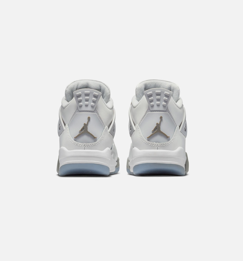 Air Jordan 4 Retro Blue Chill Grade School Sneakers - Photon Dust/Blue Chill/White